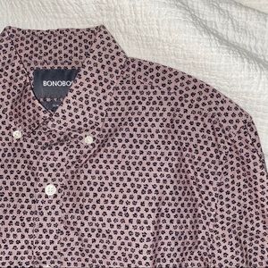 Bonobos Button Down pink floral dress shirt XS Mens